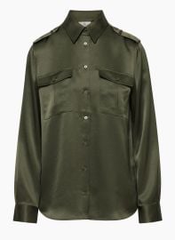 Babaton at Aritzia Dividend Satin Shirt at Aritzia